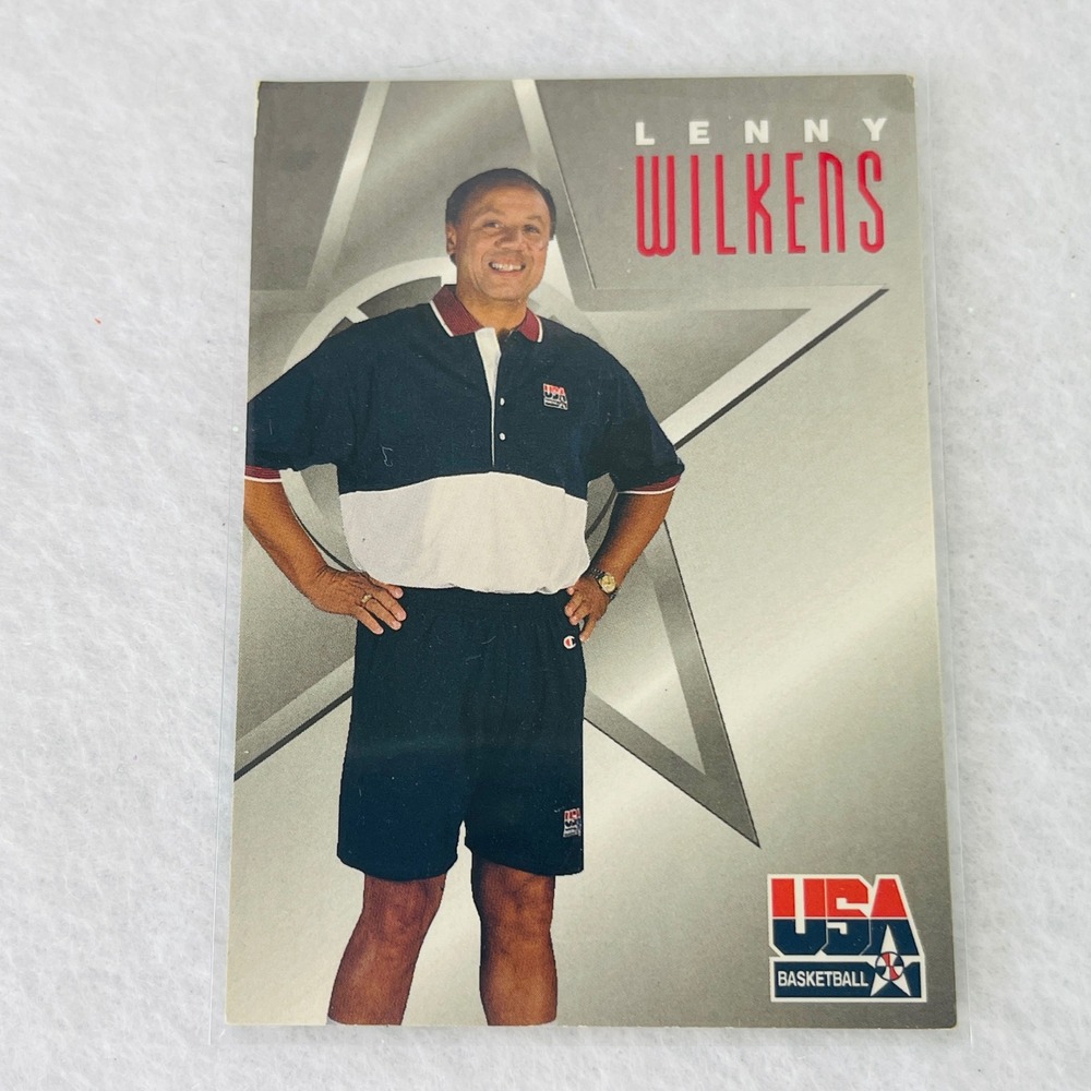 Lenny Wilkens 1994 SkyBox USA Basketball Texaco Card 13 Hall of Fame Coach